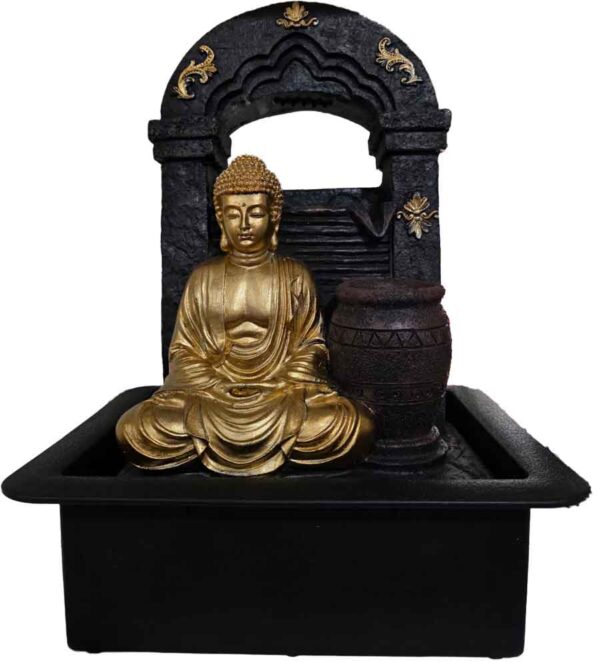 Fuente Grande Buda Dorado 40cm