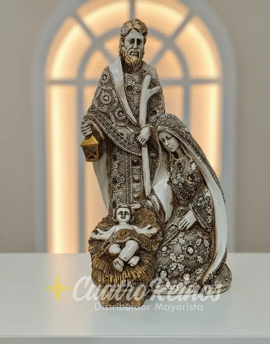 Pesebre Grande 29cm Patinado