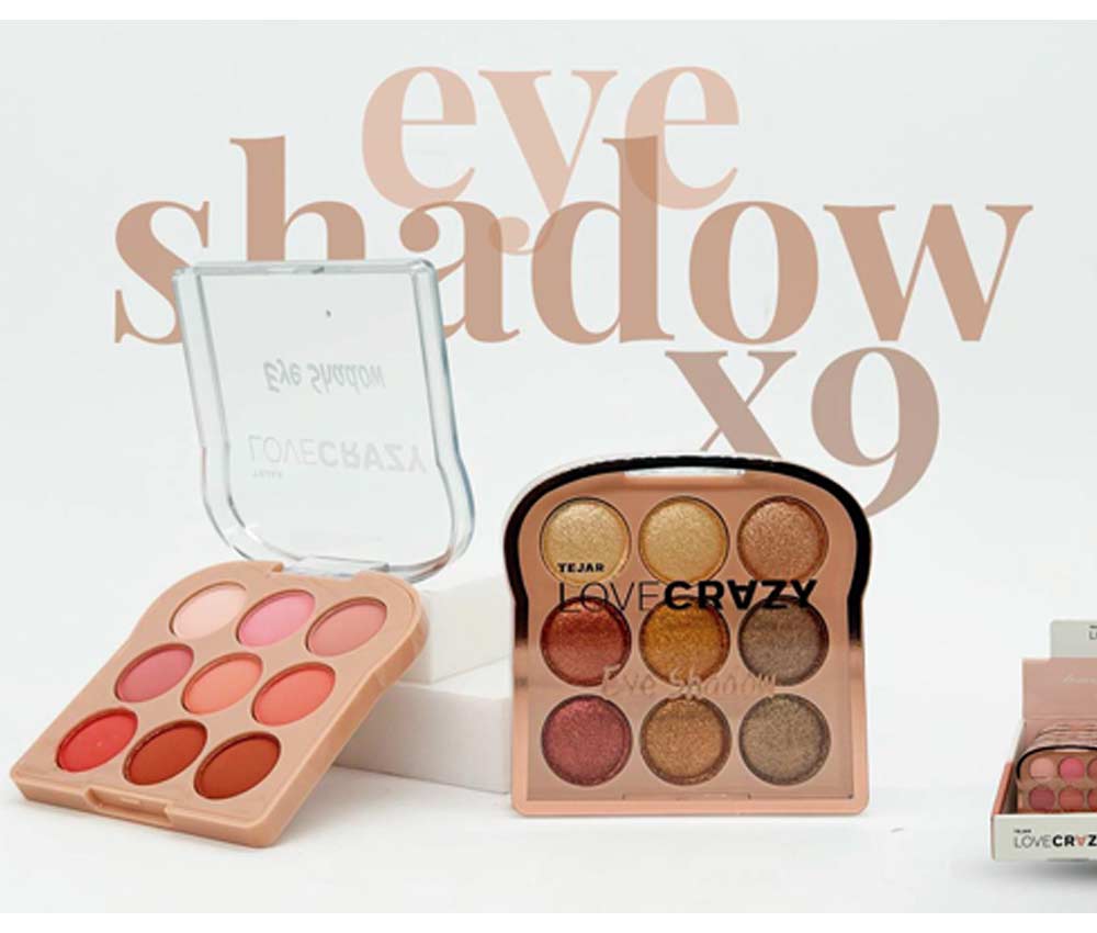 Sombra Para Ojos x 9 Colores Love Crazy de Tejar Make Up